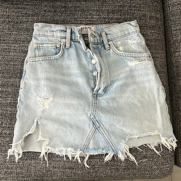 Agolde Quinn Denim Skirt (size 24) - Picture 2 of 4